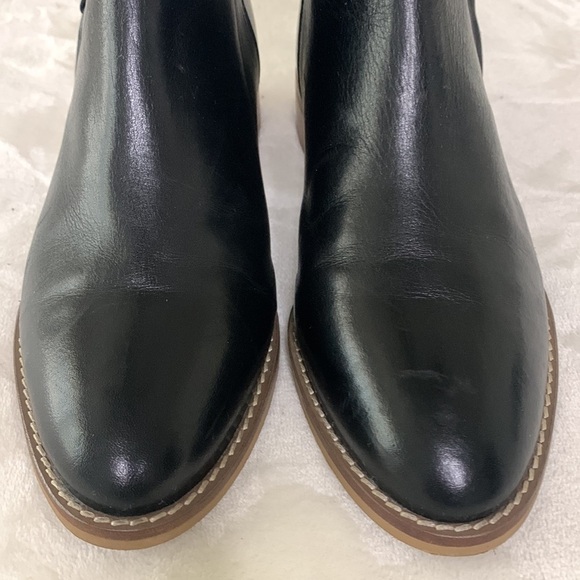 CREVO Ankle Boots Eileen Black Leather Classic Fall Staple, Size 6.5 - Picture 6 of 16